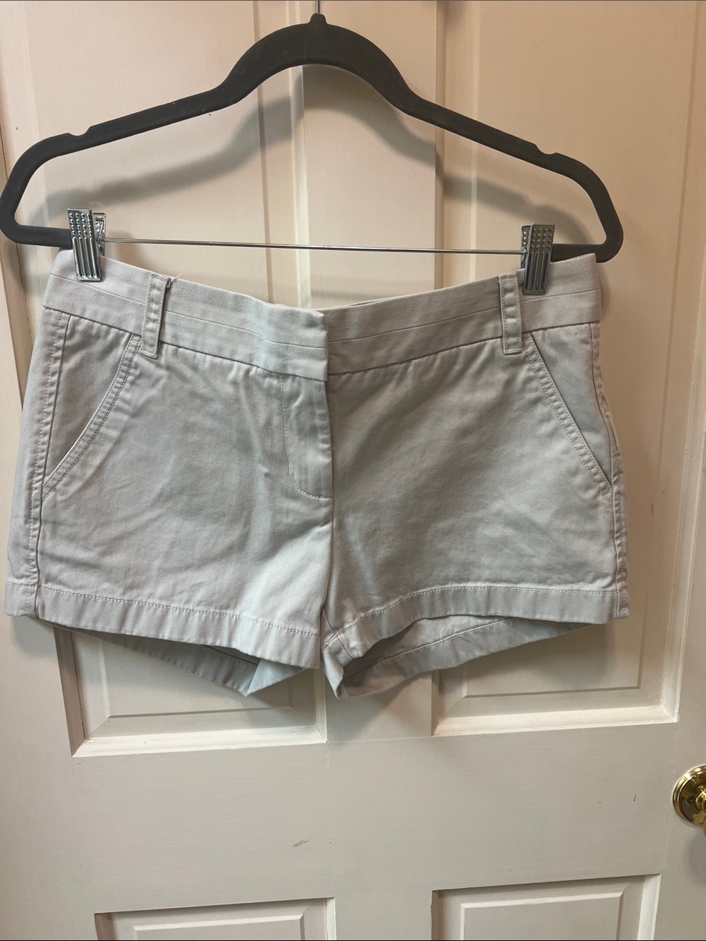 J. Crew Light Gray High-Rise Casual Shorts